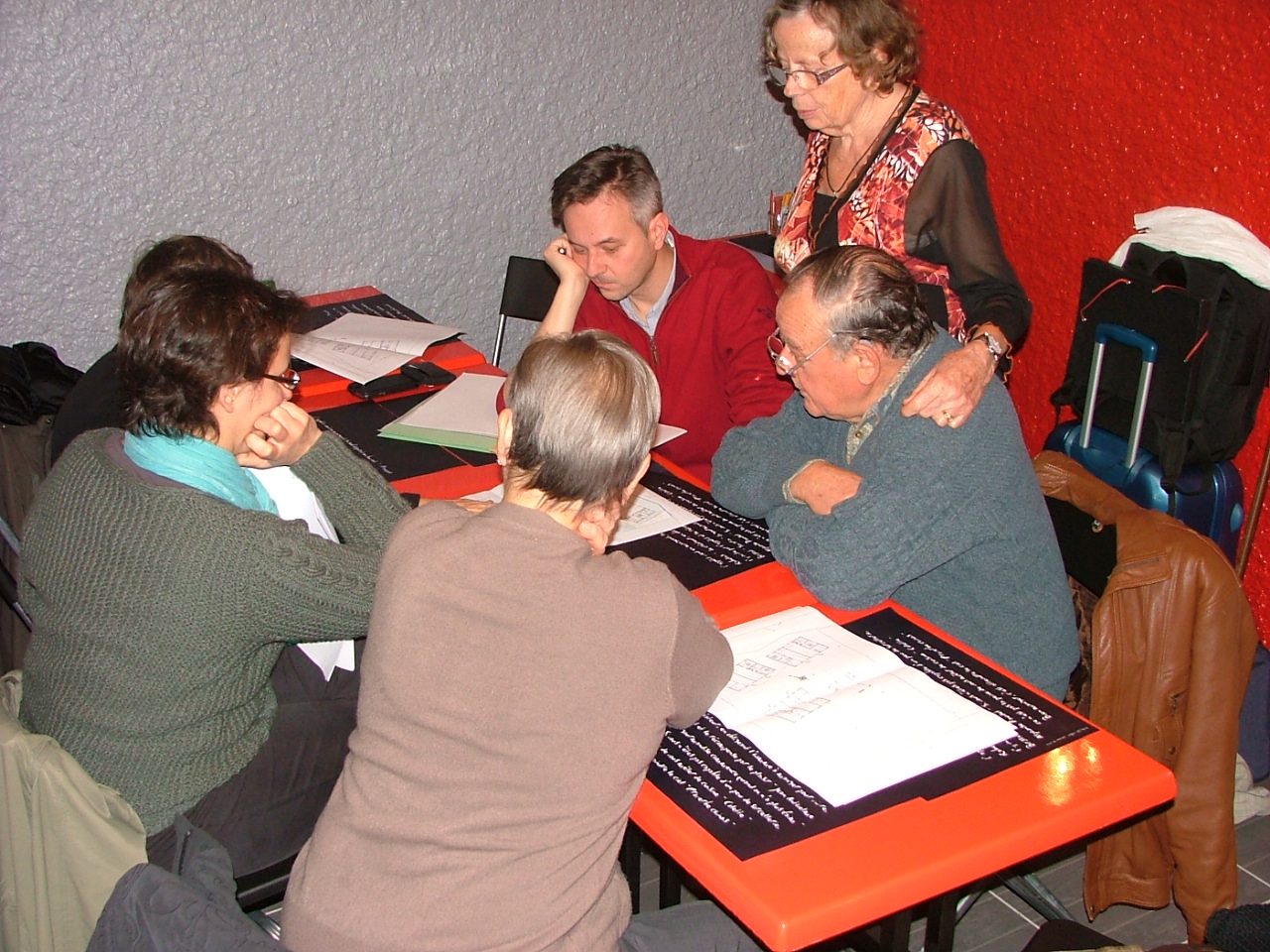 Travail sur les plans à Charleville