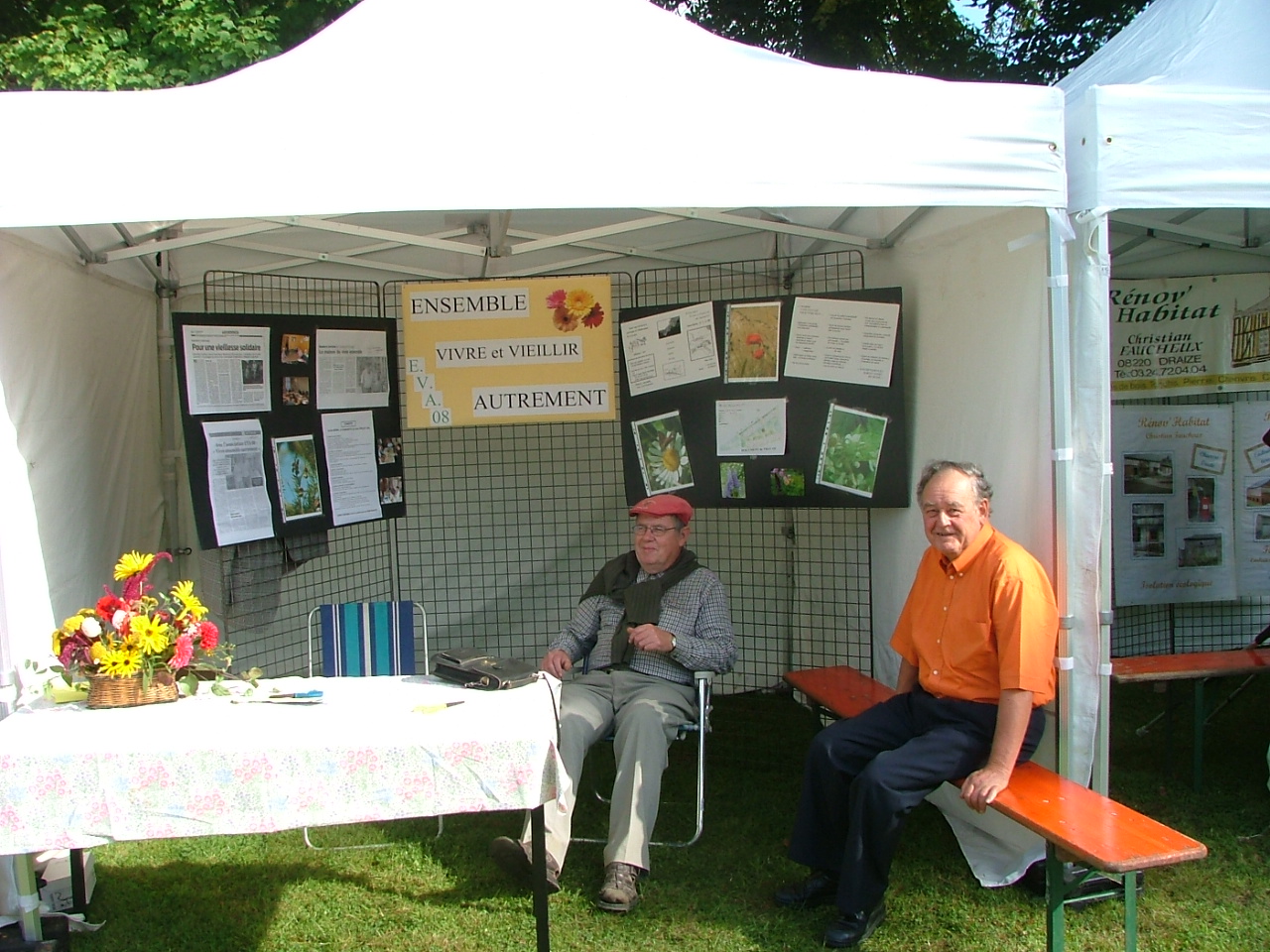 Stand à la fête du PNR à Hargnies